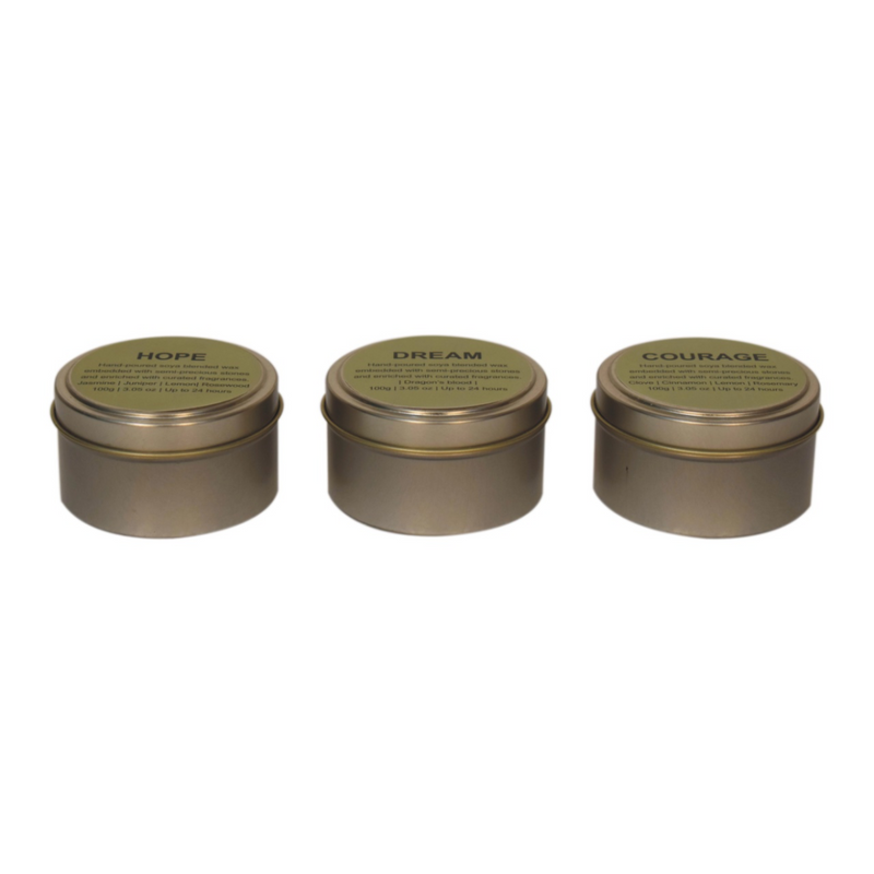 Artisan Furniture Home Fragrance Accessories - Candle Set (Courage, Dream, Hope)