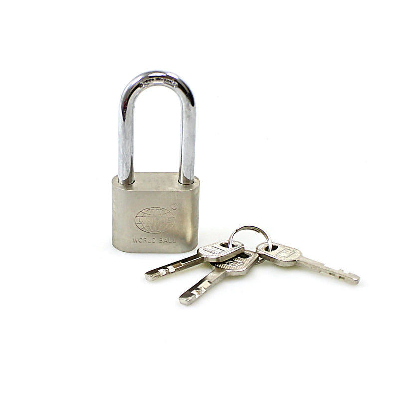 World Ball Top Security Lock With 3 Keys Chrome Diy