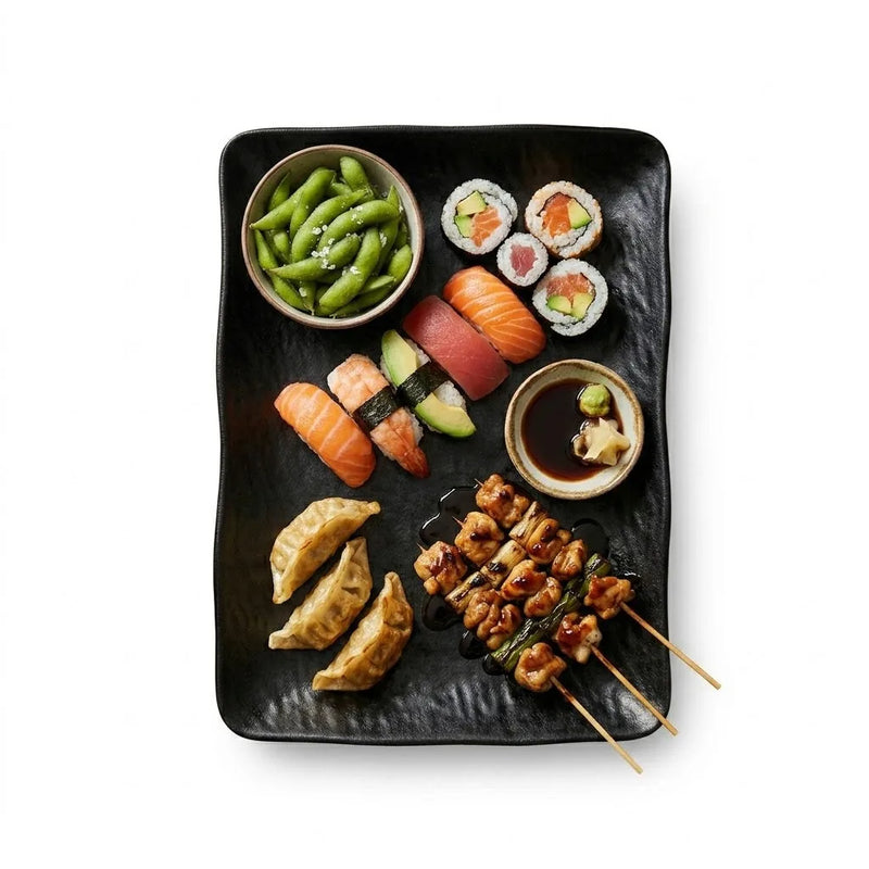 Black Melamine Plate 194G