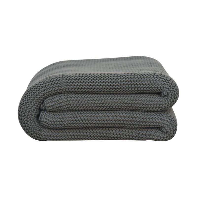 Artisan Furniture Double Olive Green Knit Throw