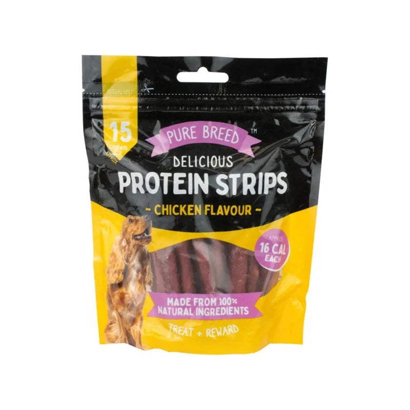 Pet Dog Treats Delicious Protein Strips Chicken Flavour 150G