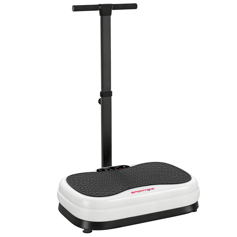 SPORTNOW Vibration Plate, with Adjustable/Removable Handle, Preset Modes, 50 Speeds