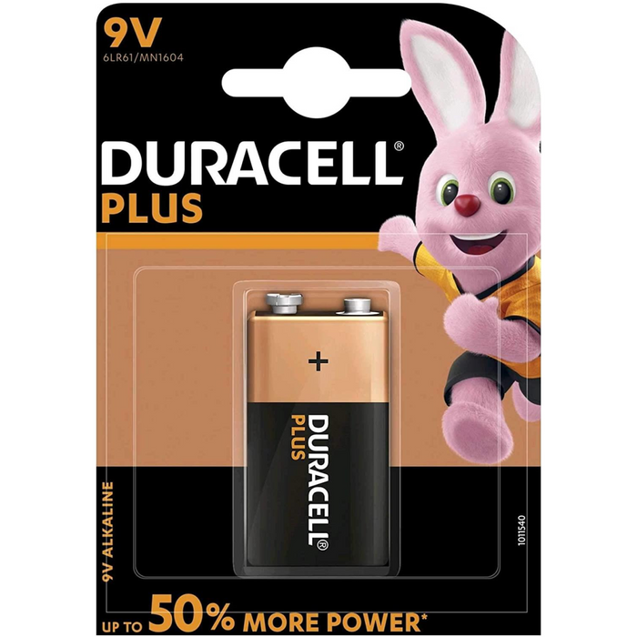 Duracell Plus 9V Alkaline Batteries