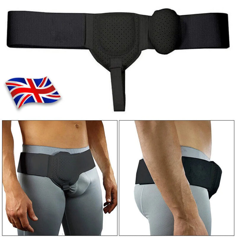 Inguinal Groin Hernia Belt Abdominal Groin Removable Support Truss Brace Men