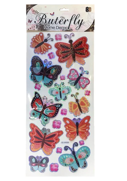 Room Decor 3D Effect Wall Stickers Butterfly Designs Assorted Designs