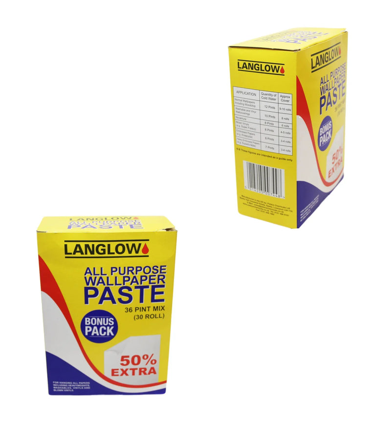 Langlow Classic All Purpose Wallpaper Paste 36 Pint Mi x