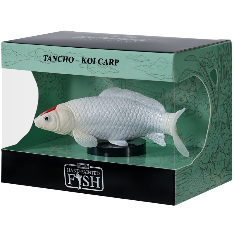 Tancho Koi Carp Mojo Hand Painted Fish