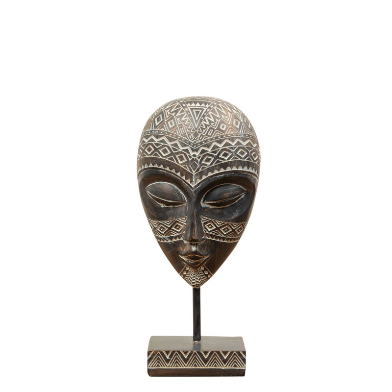 Tribal Mask with Stand 28.5cm