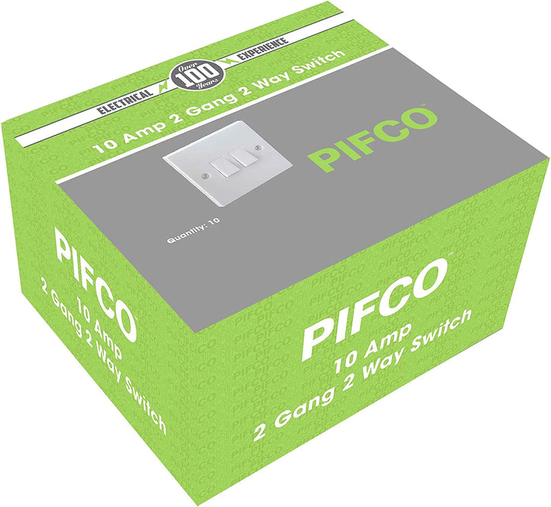 Pifco 2 Gang 2 Way Wall Switch (Parcel Rate)