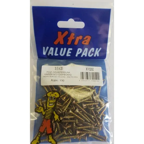 Pozi C Sk Chipboard Screws Yellow Diy x tra Value
