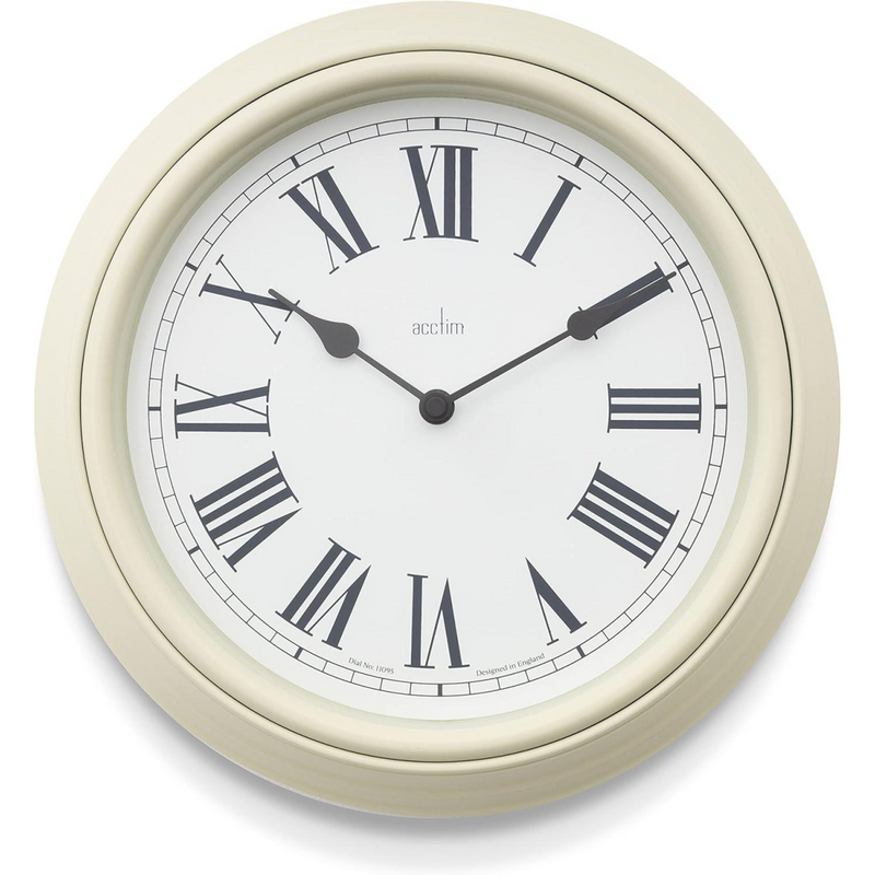 Acctim Devonshire Traditional 28cm Quartz Cream Wall Clock 22715