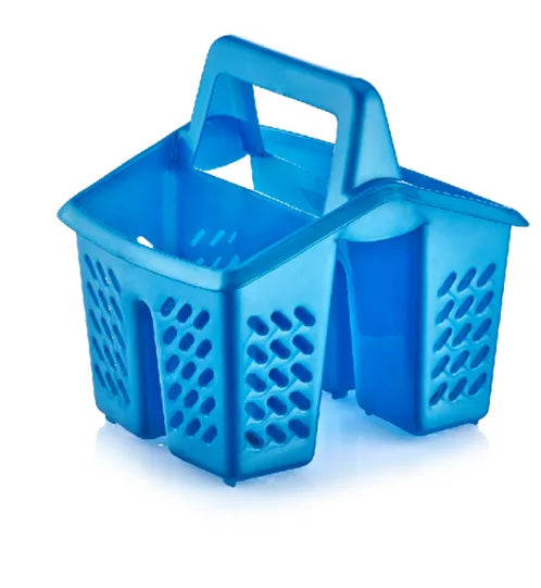 Plastic Sink Cutlery Holder 4 Sections Assorted Colours