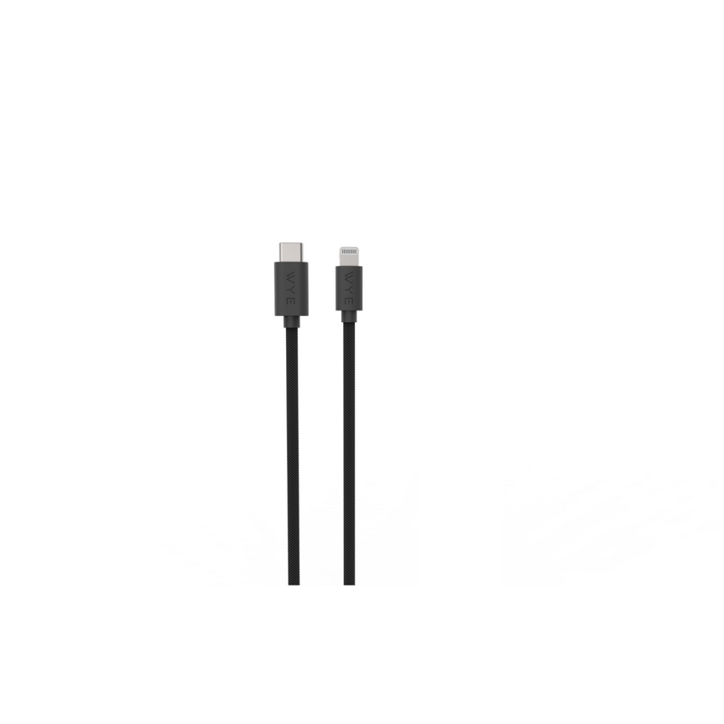 WYE USB-C to 8-Pin Fast Charging & Data Cable 3m - Black