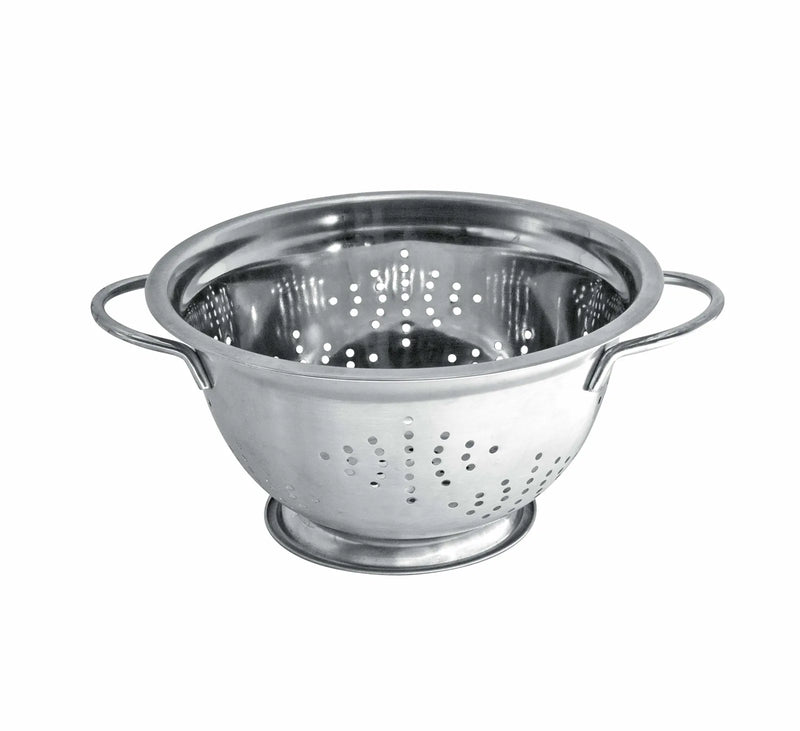 Stainless Steel Deep Colander Double Handles Kitchen Utensil Salad Strainer