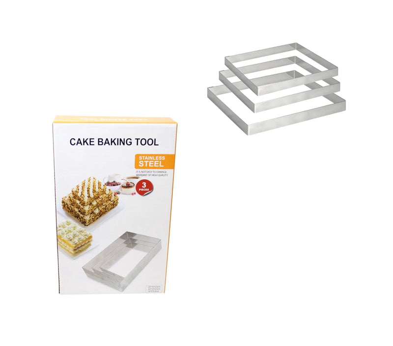 Stainless Steel Cake Baking Tool Rectangle Mould