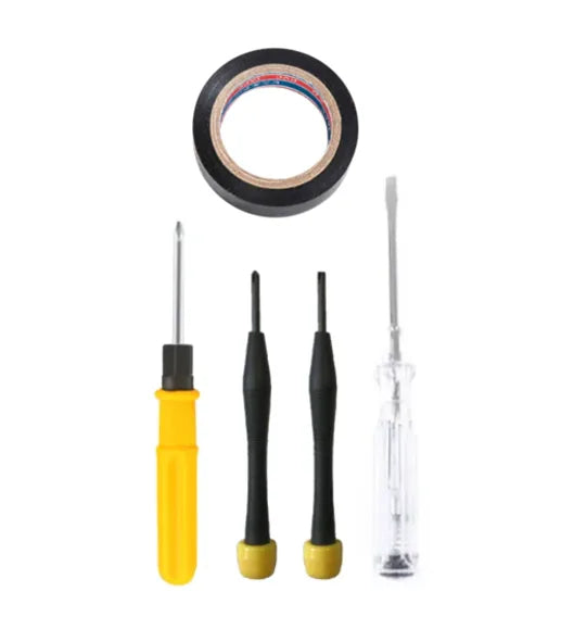 Diy Tools Set Of 5 Screwdrivers Electrical Tester Tape