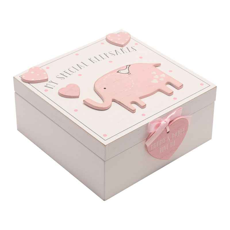 'Petit Cheri' My Special Keepsake Box 16cm x 16cm - Pink