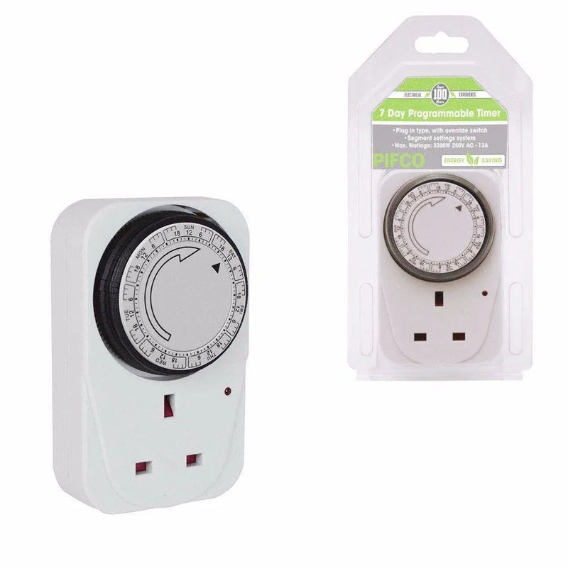 Pifco Electrical Timer Socket 7 Day Programmable 3200W 250V Ac – 13A 0741