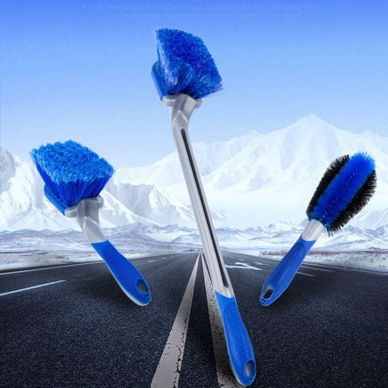 3X Bristle Cleaner Car Alloy Wheel Cleaning Brushes Tool Tire Washing Clean Soft
