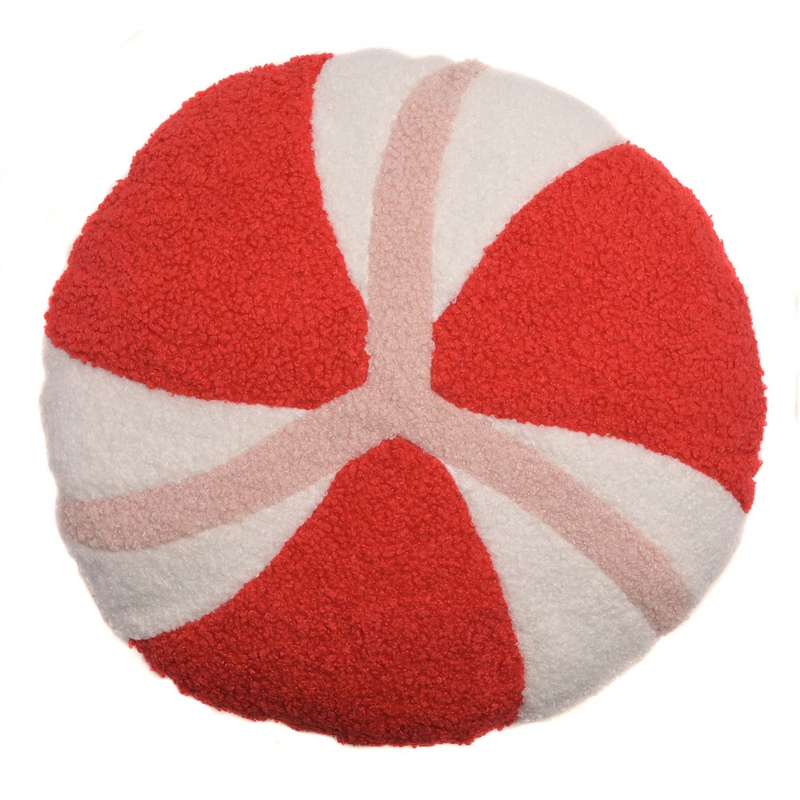 Round Pink & Red Candy Cushion