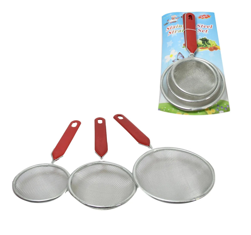 Stainless Steel Sieve Strainer Set Of 3