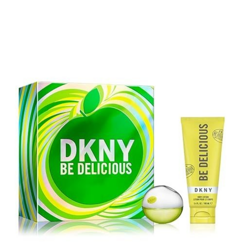 DKNY Be Delicious Gift Set (Eau De Parfum Spray 30ml  Body Lotion 100ml)