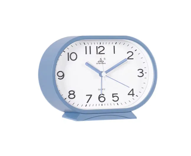 Oval Plastic Analogue Alarm Clock Assorted Colours