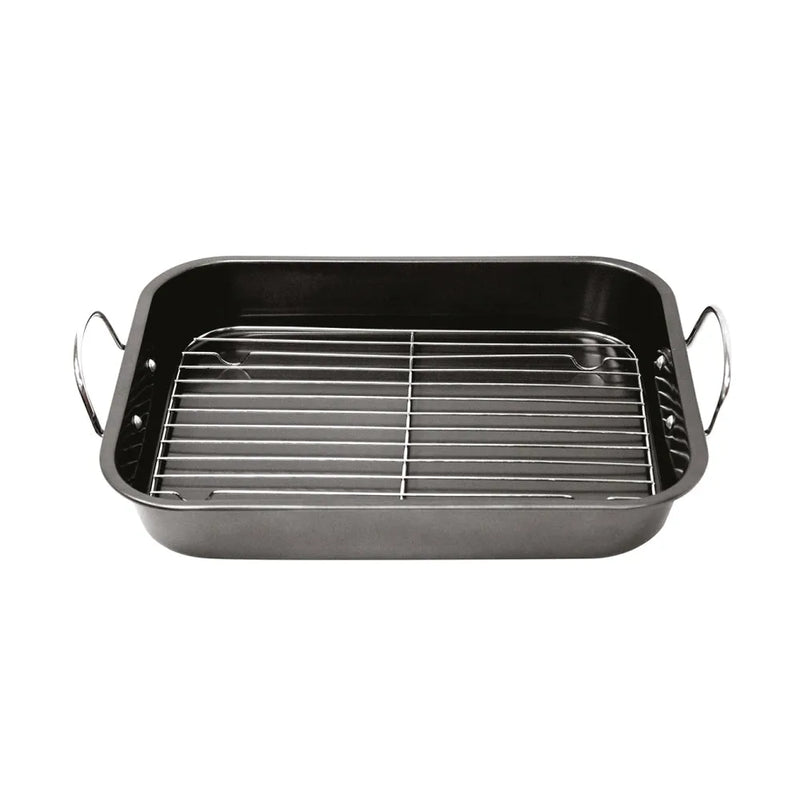 Sq Professional Non Stick Roasting Tray With Rack 3.5L