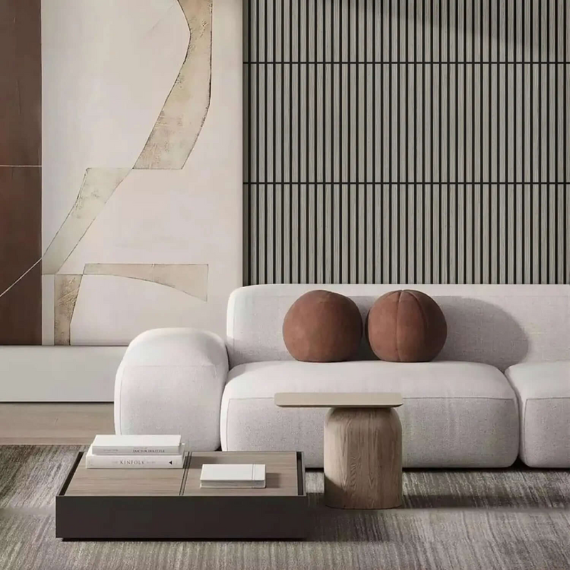 Grey Oak Acoustic Wall Panels Pack of 4