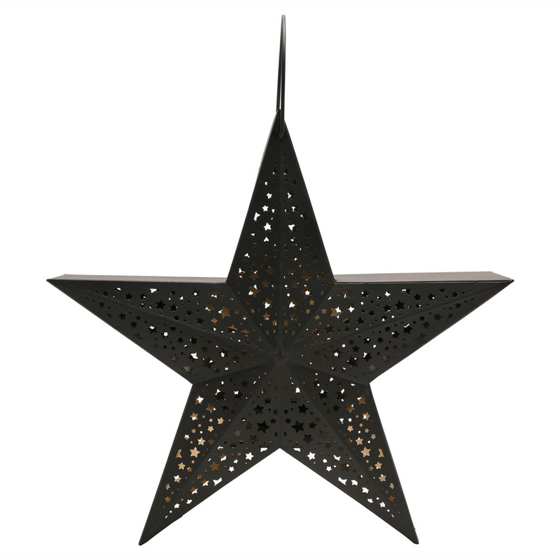 Black Star Lantern Large