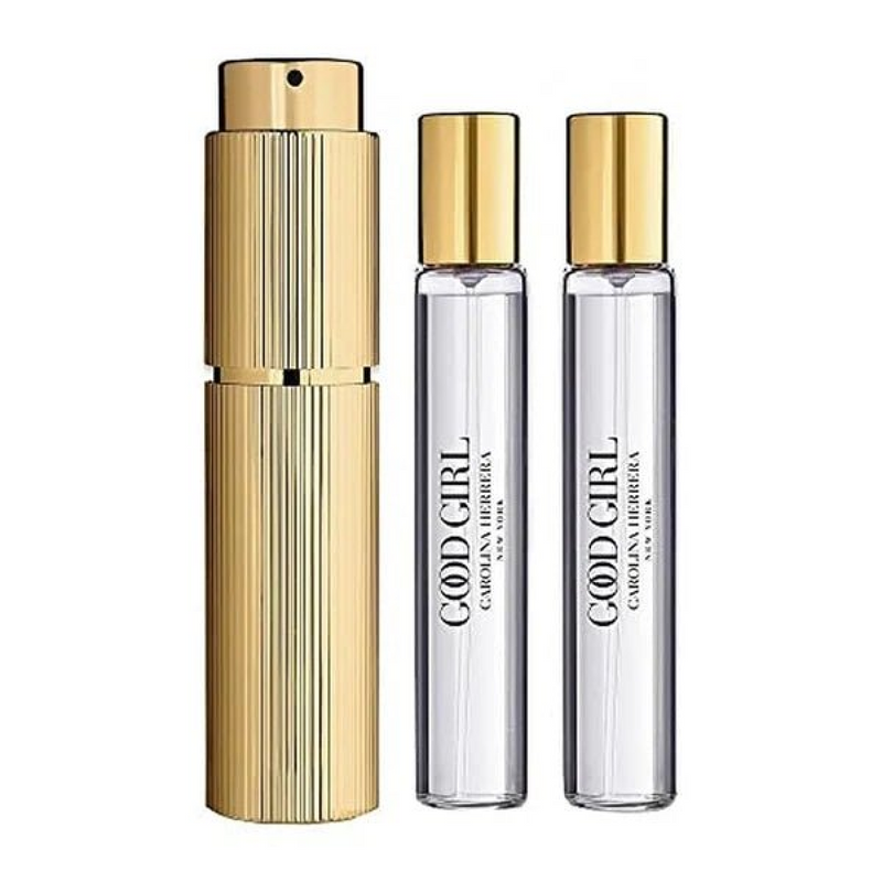 Carolina Herrera Good Girl Gift Set (Eau De Parfum Spray 20ml  2 x 20ml Refillable Travel Spray)