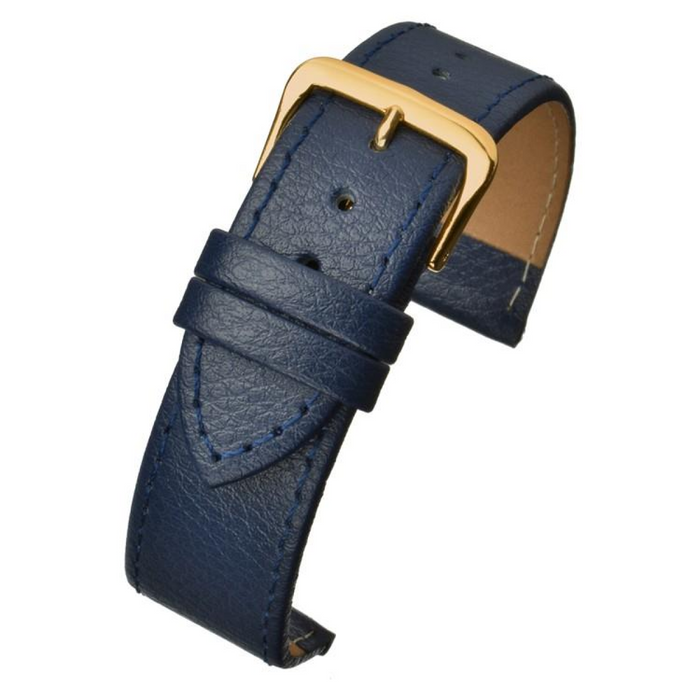 Blue Buffalo Grain Leather  Watch Strap 10mm