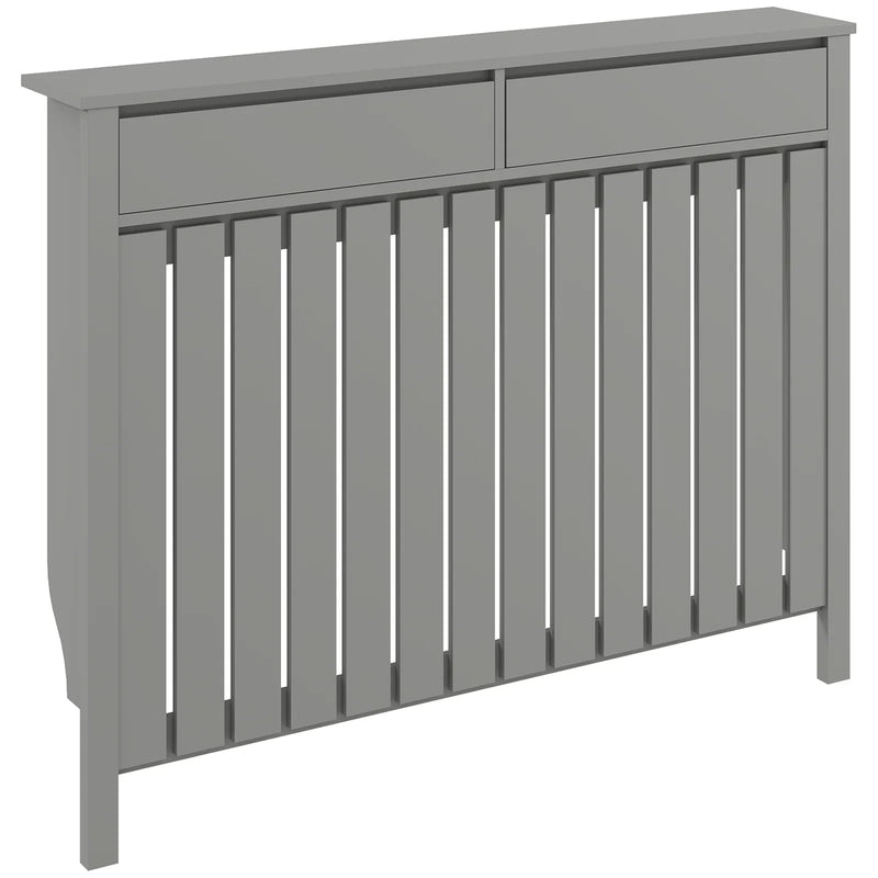 HOMCOM 93 x 119cm Modern Radiator Cover - Grey