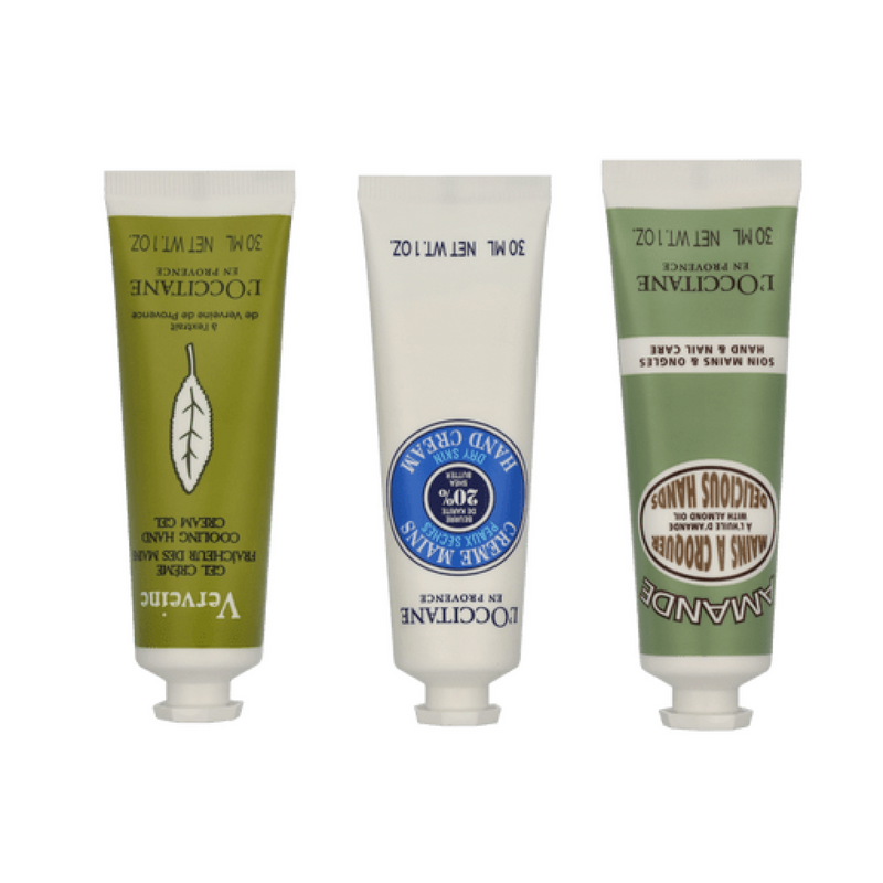 LOccitane Set (Hand Cream 30ml  Almond Hand Cream 30ml  Verbena Hand Cream 30ml)