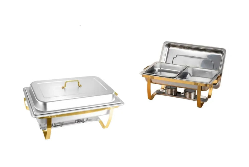 Buffet Banquet Chafing Dish With Lid 9.5L Double Compartment