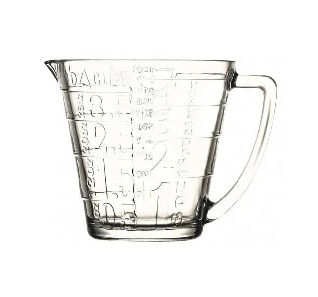Pb Glass Measuring Jug 1 Litre (Parcel Plus Rate)