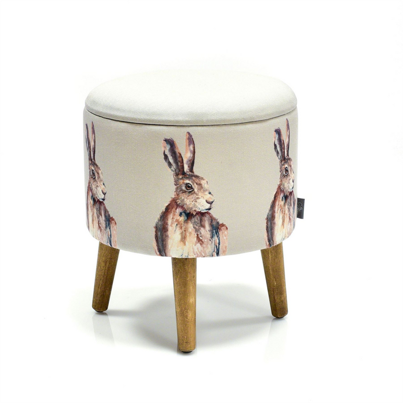 Meg Hawkins Storage Footstool - Hare
