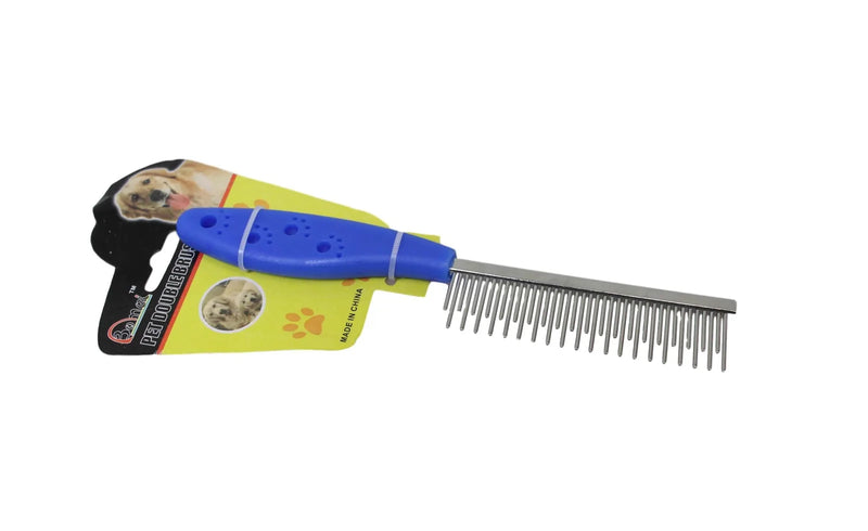 Pet Dog Cat Steel Grooming Comb Brush Assorted Colours