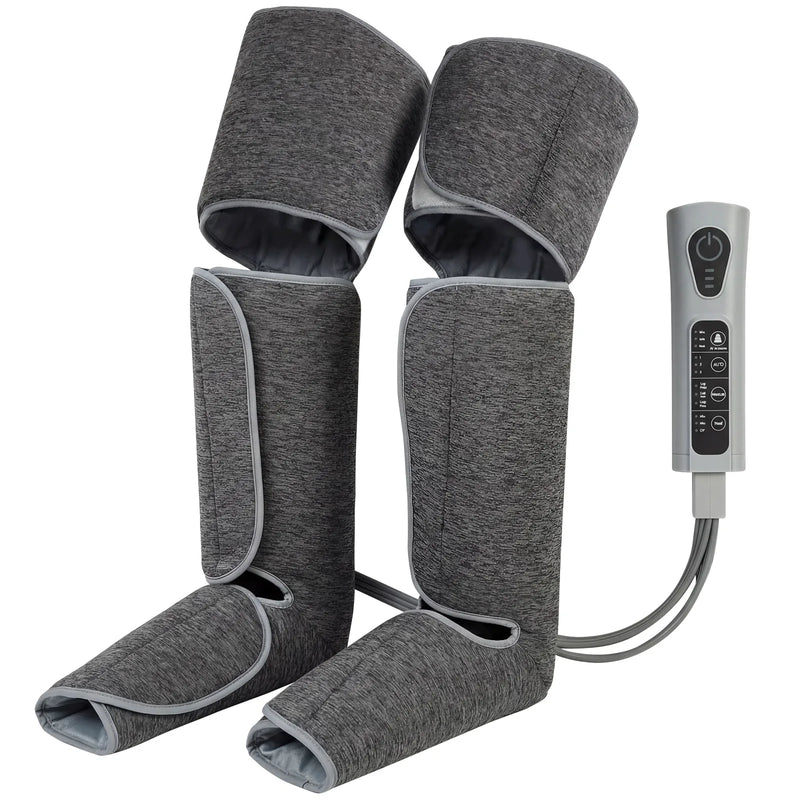 HOMCOM Leg Massager with Heat, Compression, 3 Auto Modes & 3 Intensities,  Foot and Calf Massage Machine