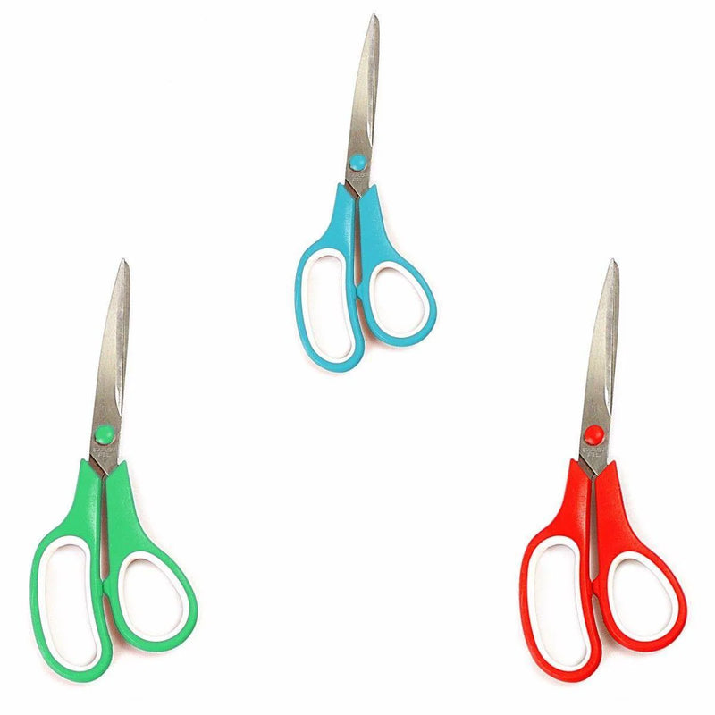Stainless Steel Comfortable Abs Scissors Assorted Colours