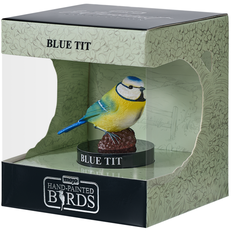 Blue Tit Mojo Garden Hand Painted Bird