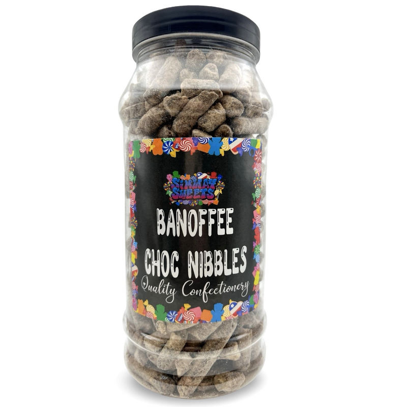Banoffee Choc Nibbles Retro Sweets Gift Jar - 590g