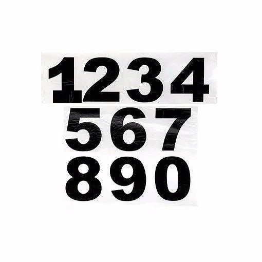 Black Printed Self Adhesive Numbers, Home Bins, Doors, Signage, Arts, Crafts