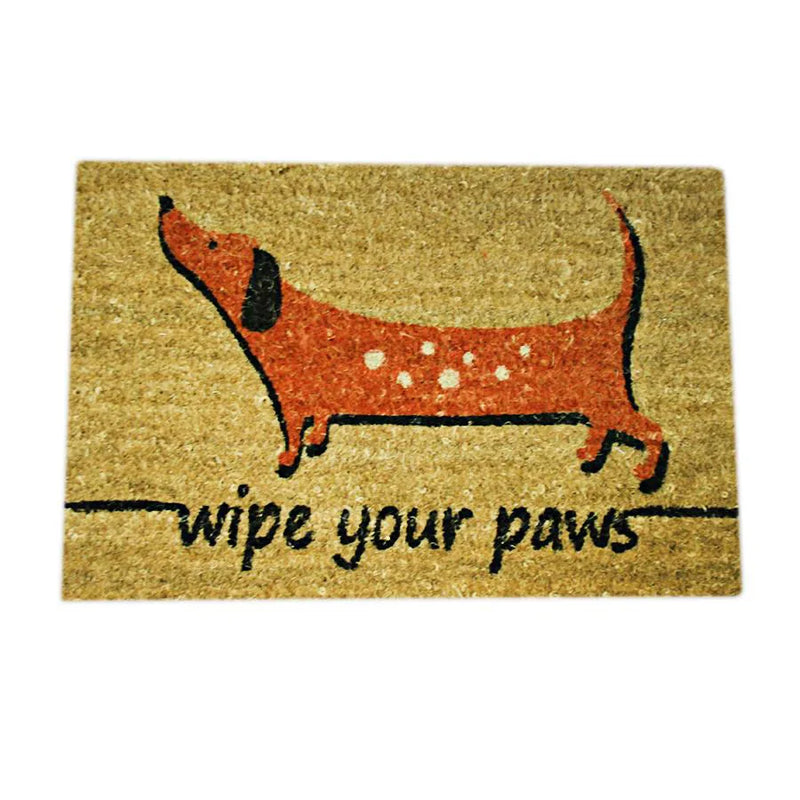 Outdoors Door Mat Sausage Dog Design