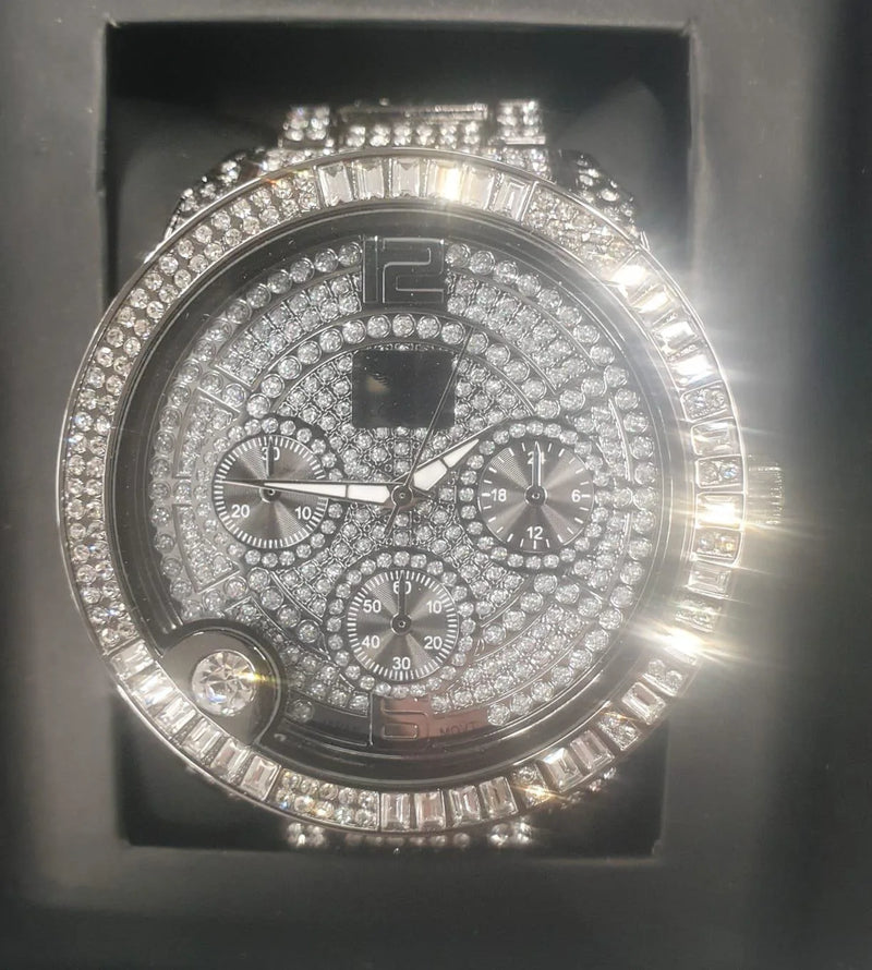 NY LONDON GENTS BLING WATCH GUN.BLACK PI-7498