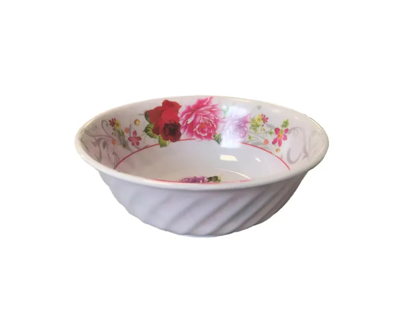 Plastic Bowl With Floral Design Assorted Designs