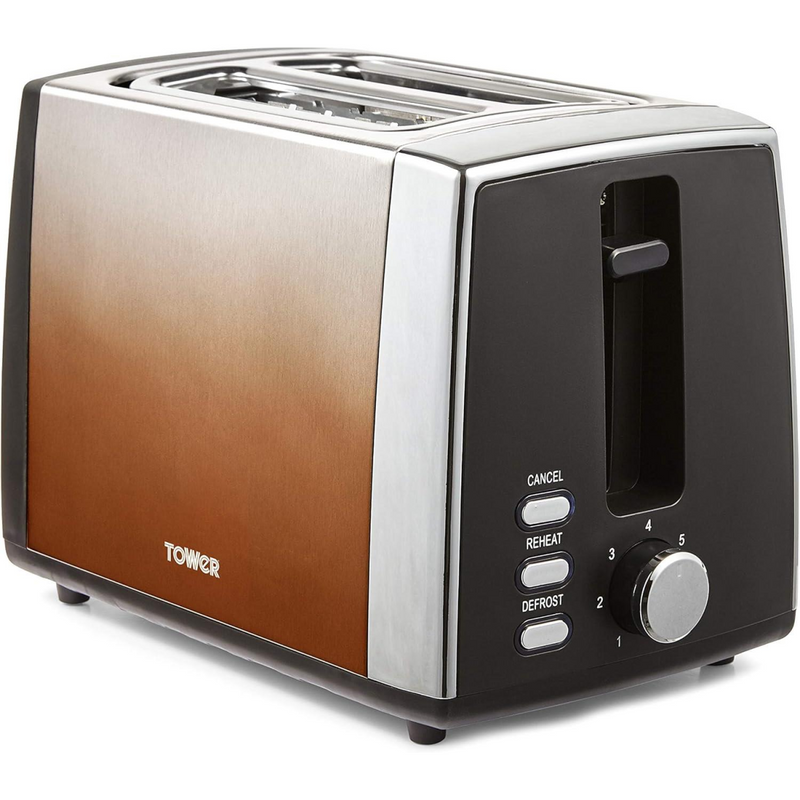 Tower Infinity Ombre 900W 2 Slice Toaster Copper