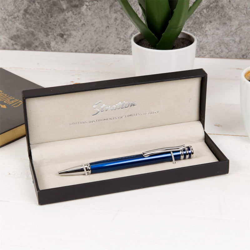 Stratton Blue Rollerball Pen