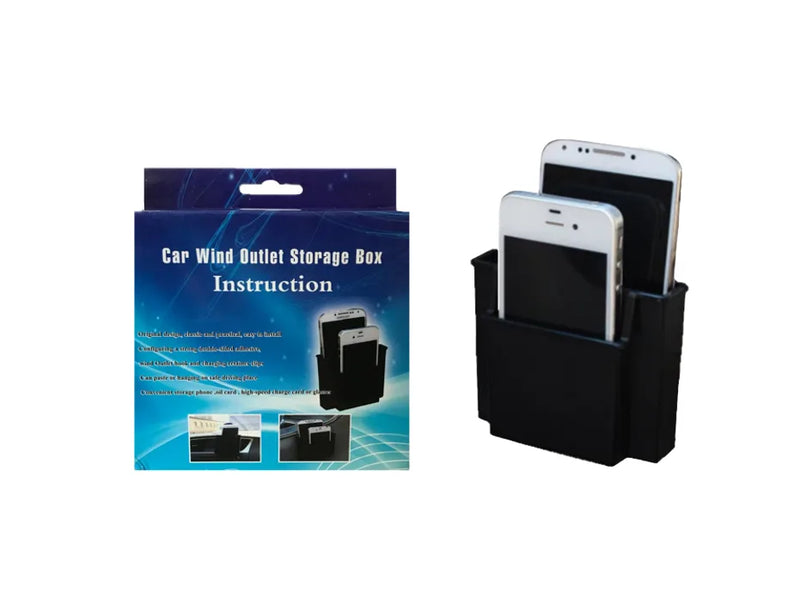 Plastic Car Air Vent Phone Holder Storage Bo x