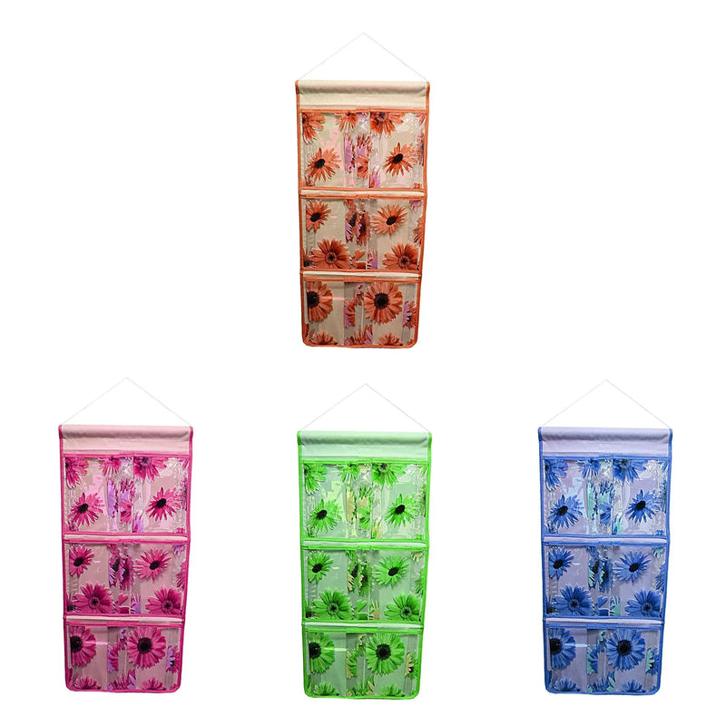 Bathroom Plastic Hanging Sectioned Storage Caddy Assorted Colours